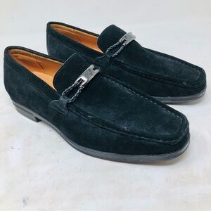 New Stacy Adams Black Suede Loafers